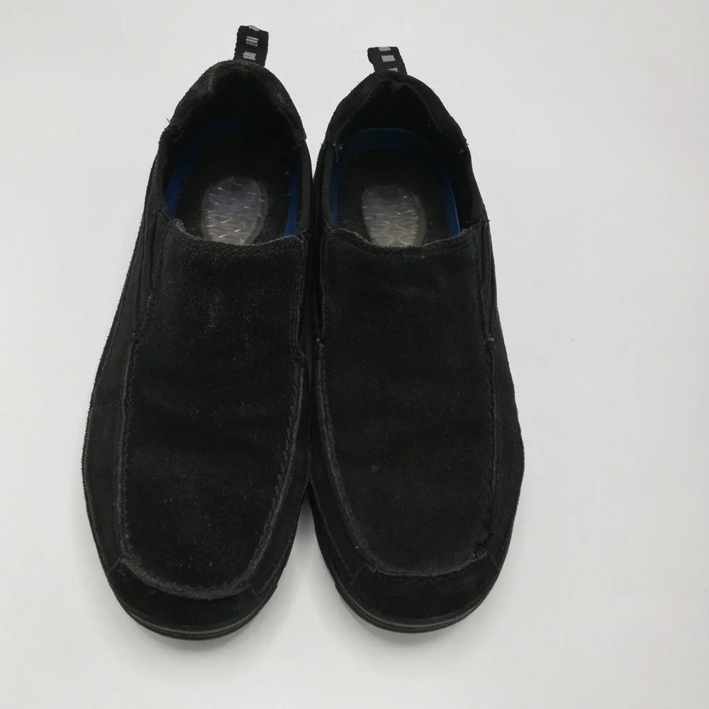 Dr. Scholls Loafer Mens Shoes Leather Suede Black Jack Slip On Sport 8E